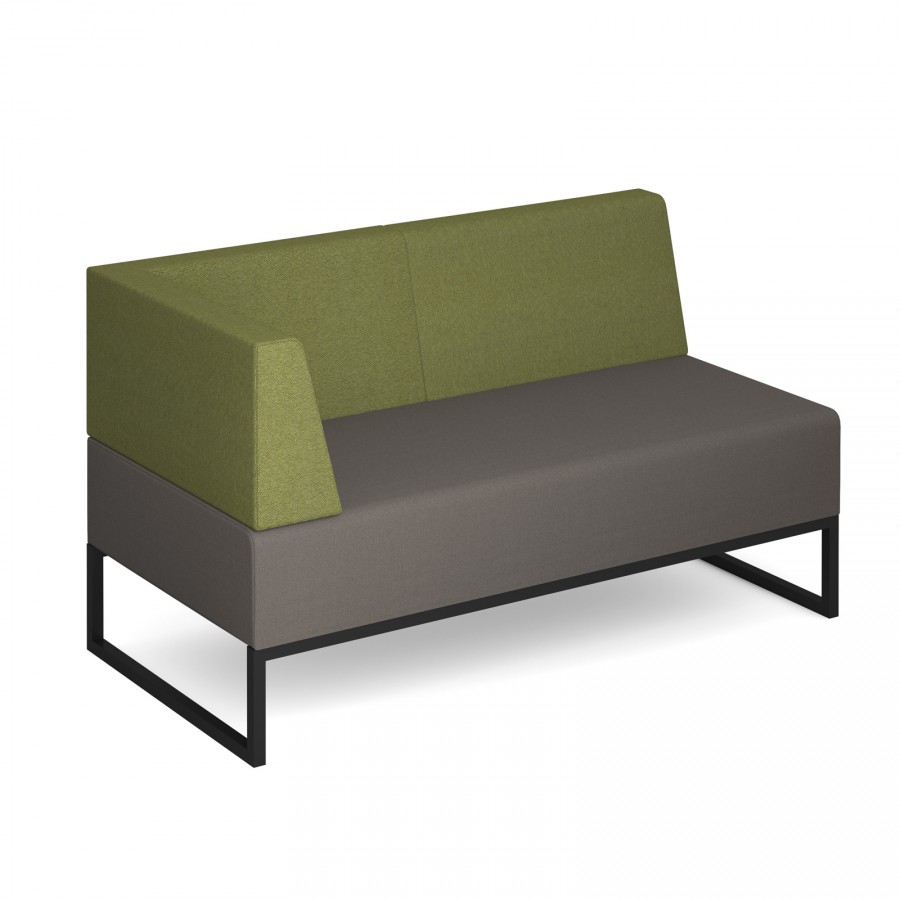 Nera Modular Soft Seating Double Bench with Back